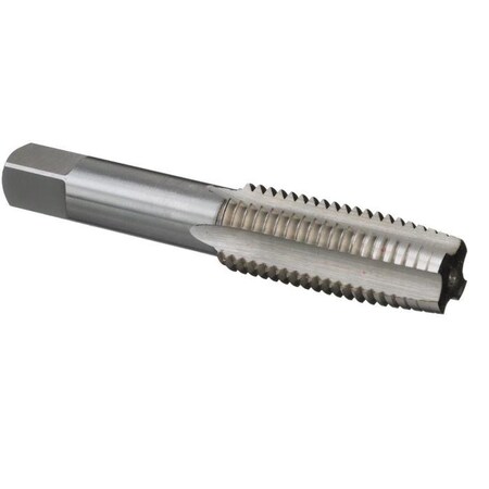 Straight Flute Hand Tap, Series DWT, Imperial, 71614 Thread, Bottoming Chamfer, 4 Flutes, HSS, Br